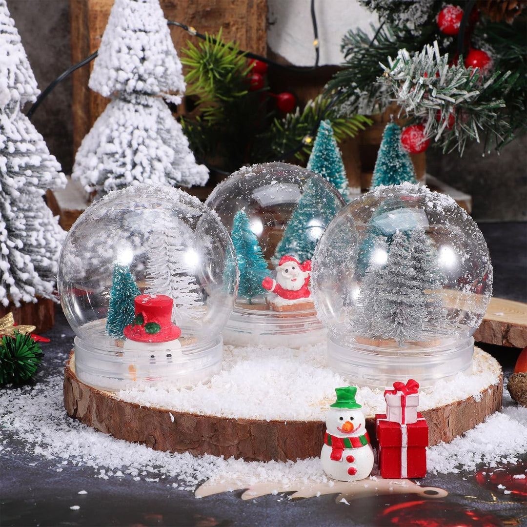 Operitacx 10 StüCk Schneekugel Weihnachten Selber Machen Mit Schraubverschluss, Transparent Schneeku