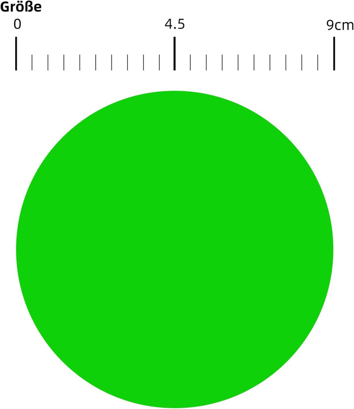 200 Stück Runde Aufkleber Gross 90mm Selbstklebend Klebepunkte Etiketten Farbkodierung kreise Sticke