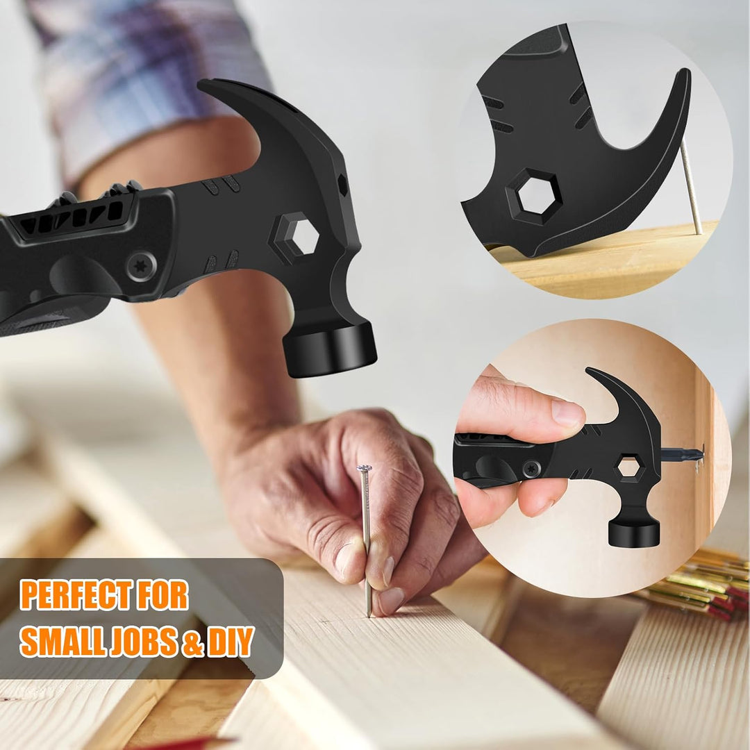 Camping Multitool – Geschenke für Männer &, Vater, Ehemann – 13-in-1 Multitool, Hammer, Flaschenöffn