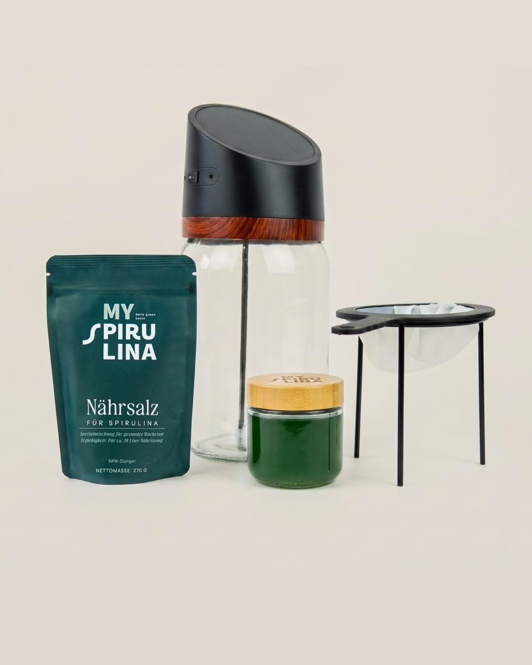MySpirulina Anzucht-Starterset – Frische Spirulina selbst anbauen, vollautomatisches Home-System für