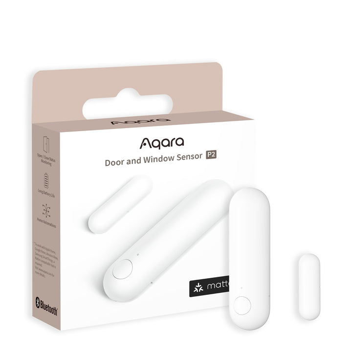 Aqara Tür- und Fenstersensor P2, Matter Over Thread, Erfordert Thread Border Router, Fernalarm, Loka