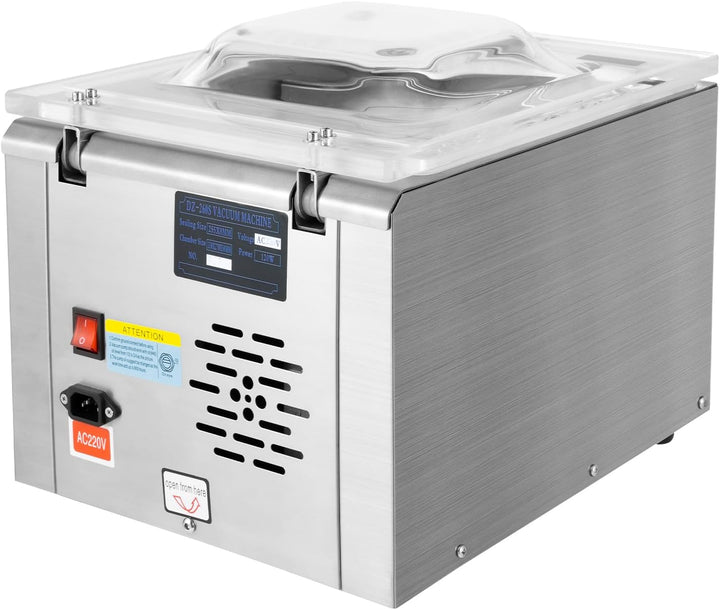 SHZICMY Vakuumierer Vakuummaschine 220V DZ-260 Folienschweissgerät Automatisch Silber Edelstahl