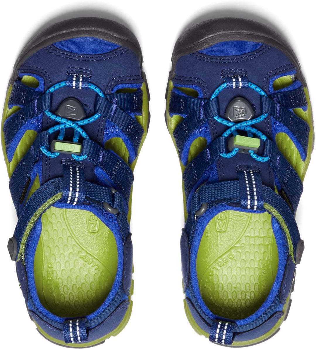 Keen Unisex-Kinder Seacamp Ii Cnx Sandalen Trekking-& Wanderschuhe 34 EU Blue Depths Chartreuse, 34