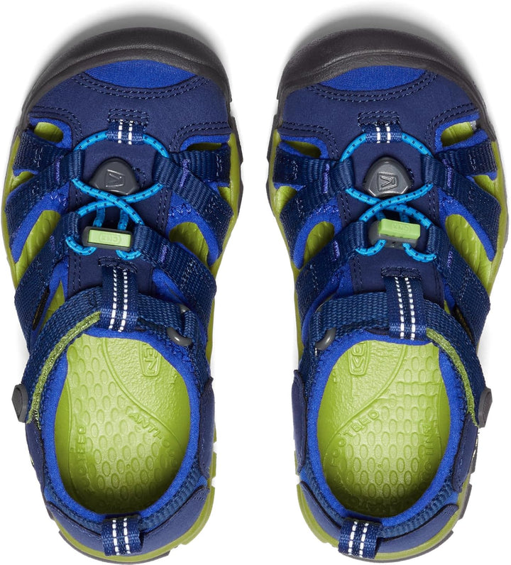 Keen Unisex-Kinder Seacamp Ii Cnx Sandalen Trekking-& Wanderschuhe 34 EU Blue Depths Chartreuse, 34