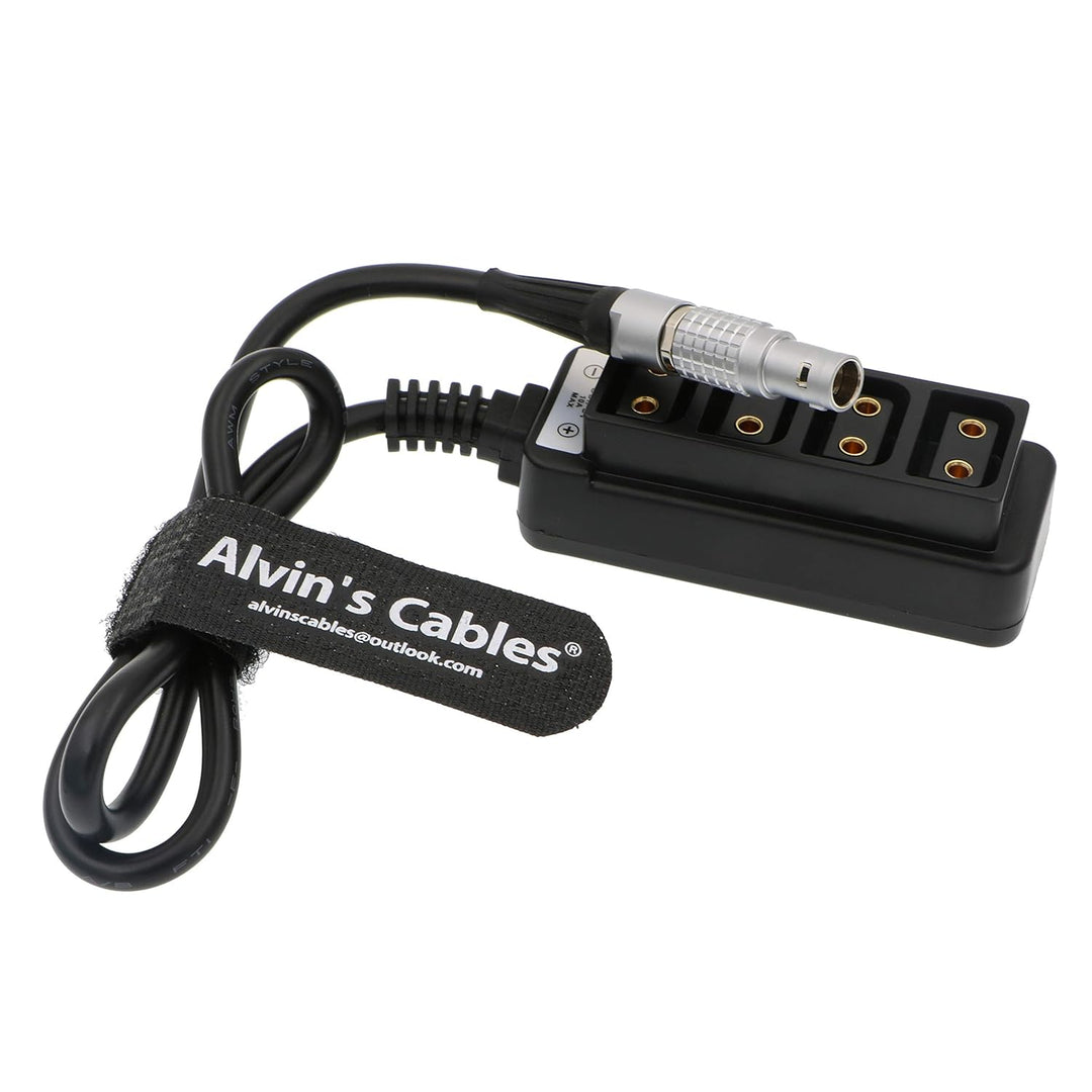 Alvin's Cables 2 Pin Stecker auf 4 D-Tap Splitter Kabel für ARRI RED DSMC2 Jetpack RTmotion Sidekick