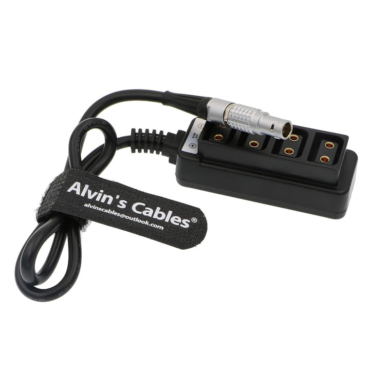 Alvin's Cables 2 Pin Stecker auf 4 D-Tap Splitter Kabel für ARRI RED DSMC2 Jetpack RTmotion Sidekick