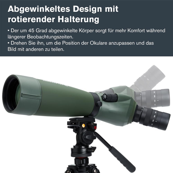 Celestron 52305 Regal M2 80ED Spektiv, Grün, Regal M2 80ED Spektiv