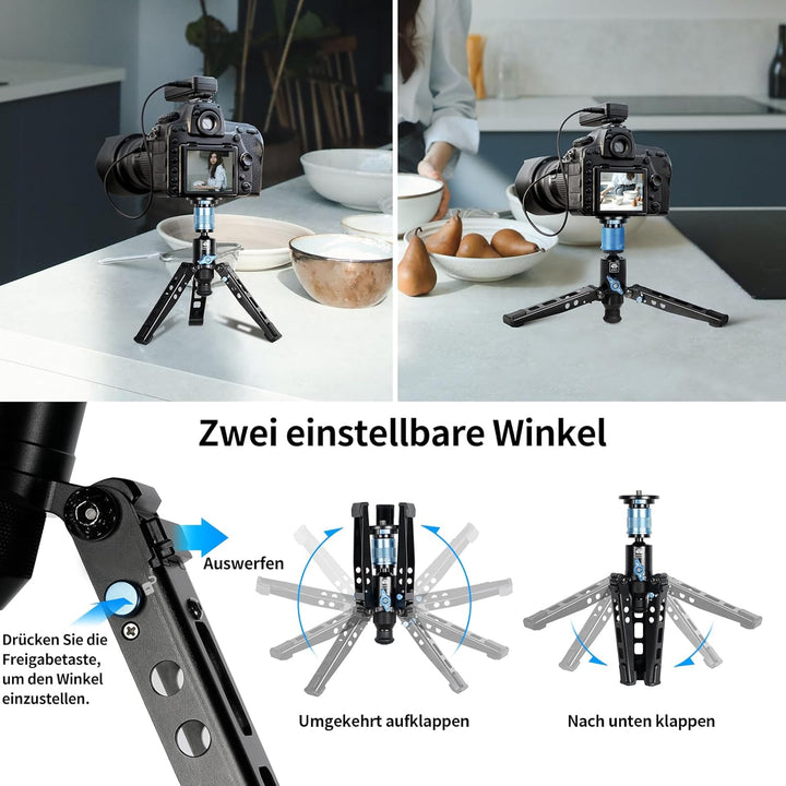 SIRUI AM-404FL Kamera Wanderstock Einbeinstativ Monopod mit Standfuss,190 cm Aluminium Stativ, innov