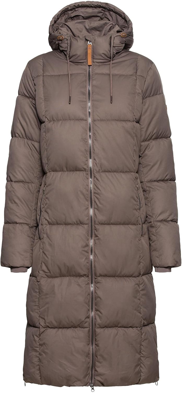camel active Damen Steppmantel mit Kapuze 44 Braun, 44 Braun
