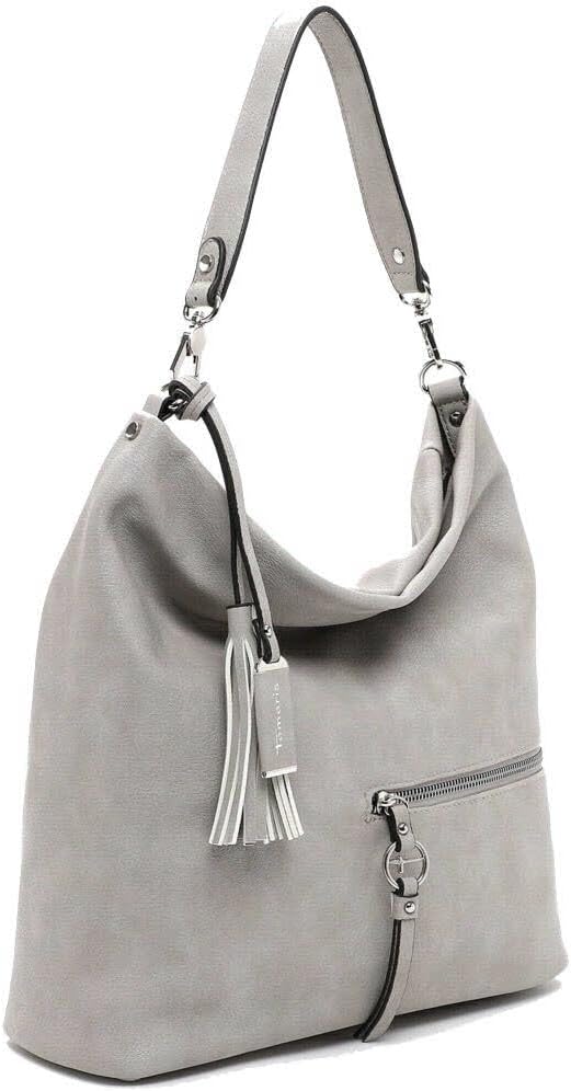 Tamaris Beutel TAS Nele 32802 Damen Handtaschen Uni Einheitsgrösse Lightgrey 810, Einheitsgrösse Lig