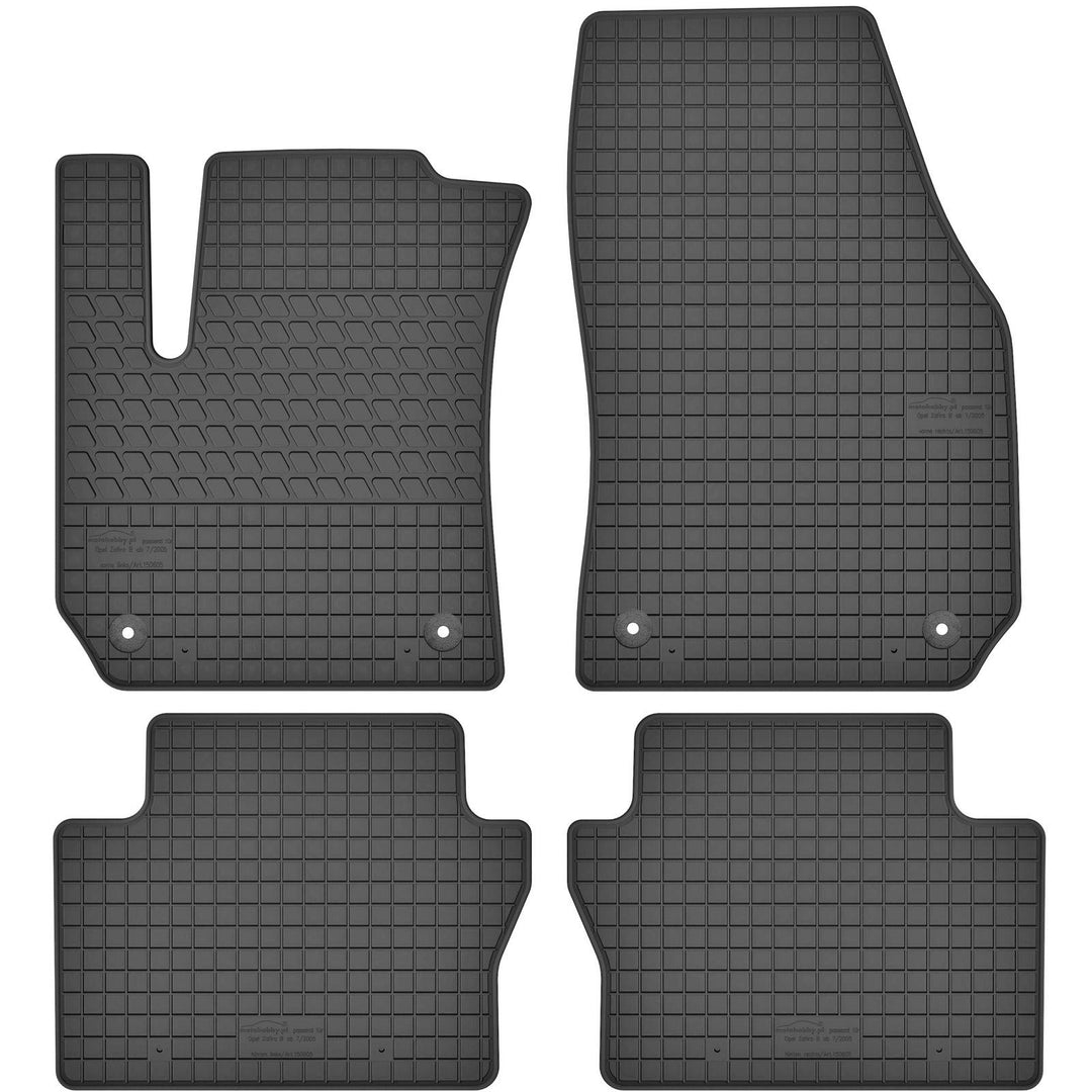 AGCPdirect Gummi Matten Fussmatten Passgenau 4-teilig Set für Opel Zafira B 2005-2015