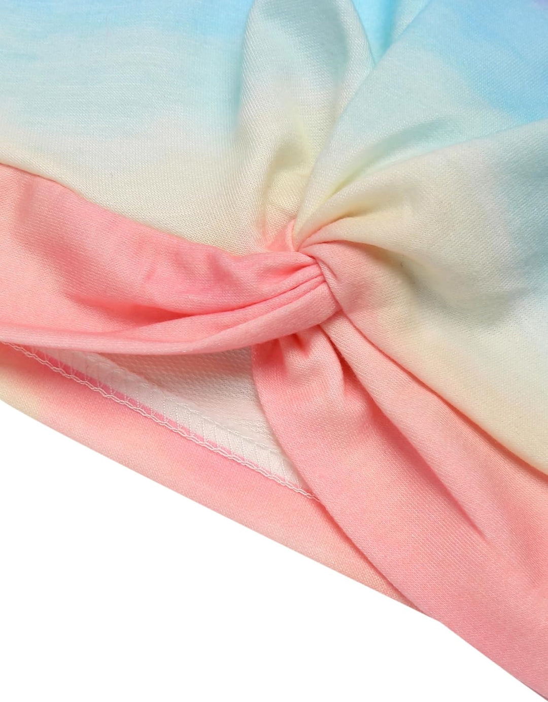 Arshiner Mädchen Sweatshirt Batik Langarm Pullover Leichtgewicht Sport Kleidung Kinder Tie Dye Langa