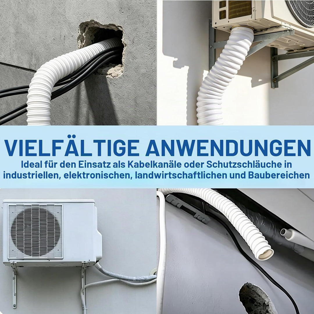 Kondensatschlauch Klimaanlage aus PVC, Kondensatschlauch Ø16mm-10m, UV-beständig Ablaufschlauch Klim