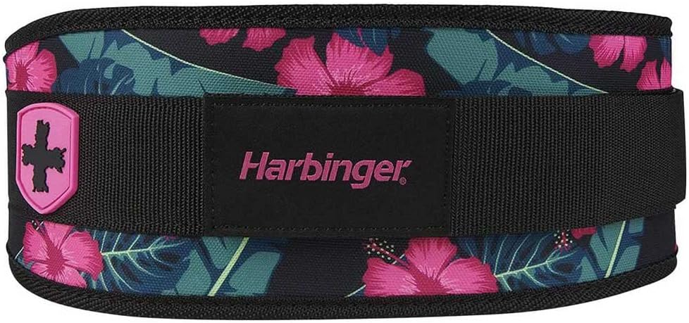 Harbinger Gewichthebergürtel aus Nylon, flexibler und ultraleichter Schaumstoffkern, 11,4 cm breit,
