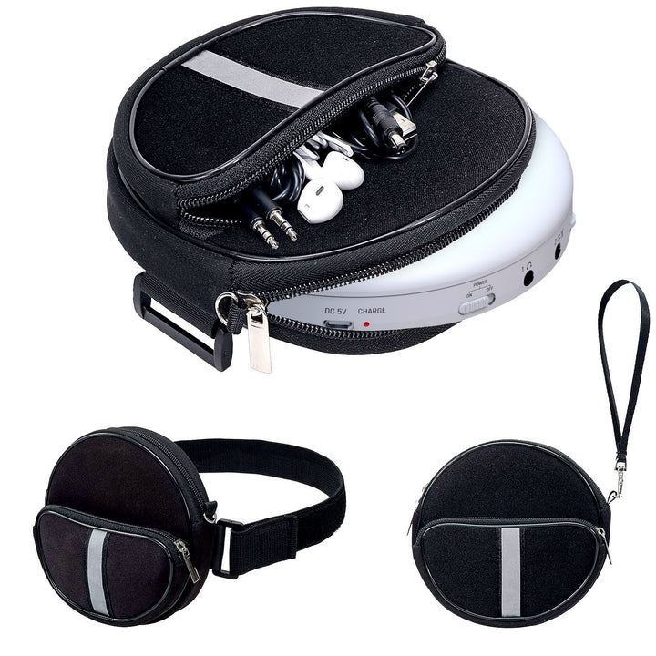 Klim CD Player Tasche tragbar, wasserdichte Hülle für tragbaren CD-Player, Verstellbarer Riemen, Tas