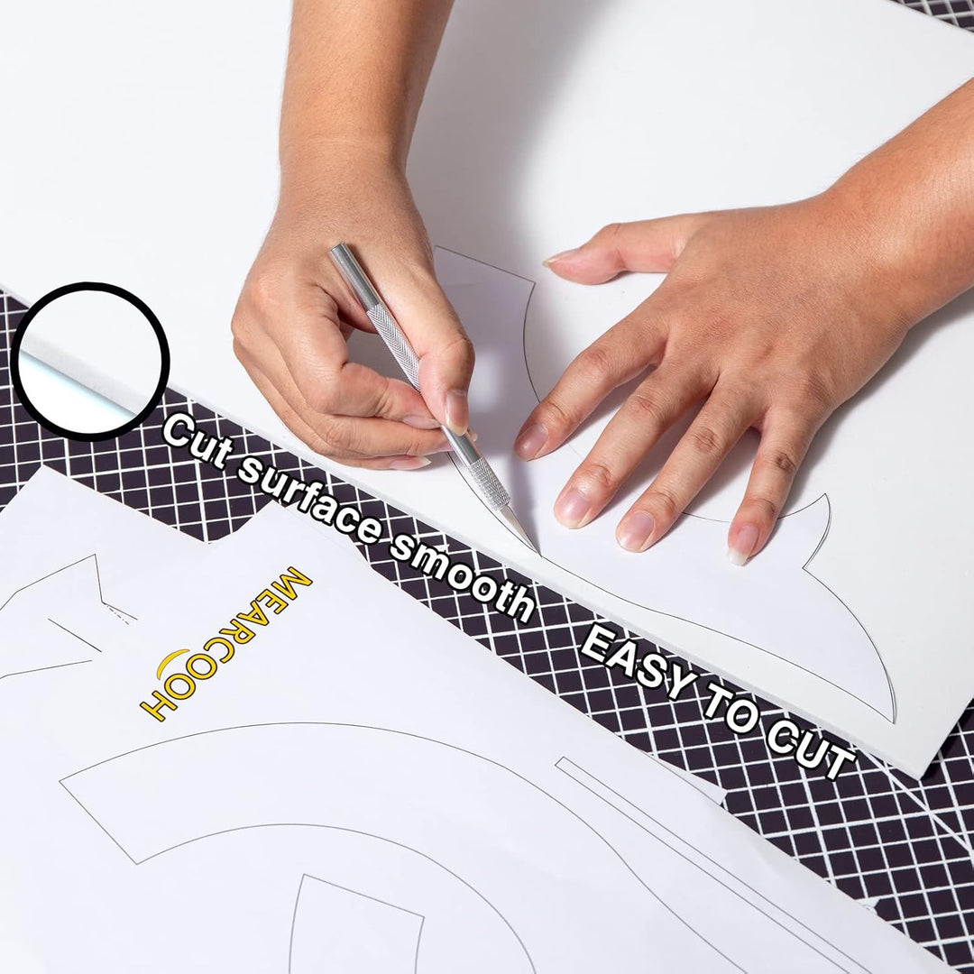 MEARCOOH Weisse 4mm Cosplay Eva Schaumstoff, 35.5cm*150cm Premium Eva Foam, 1PCS Eva Schaumstoffplat