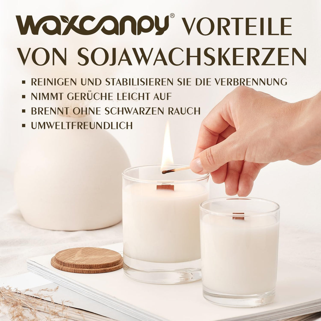 Sojawachs für Kerzen 1KG/5KG/10KG, Premium Kerzenwachs, Kerzenwachs zum Giessen &amp; Kerzenherstellung,