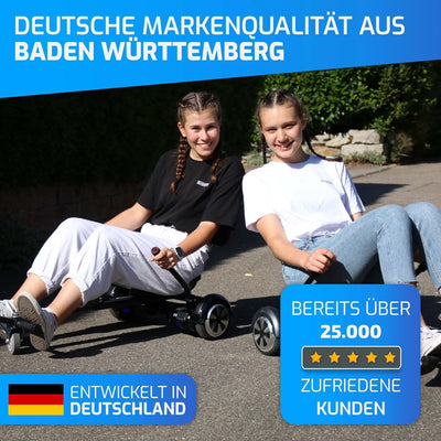 EasyCruiser - Der Originale Hoverboard Sitz - Hoverboard mit Sitz passend für 98% Aller Hoverboards