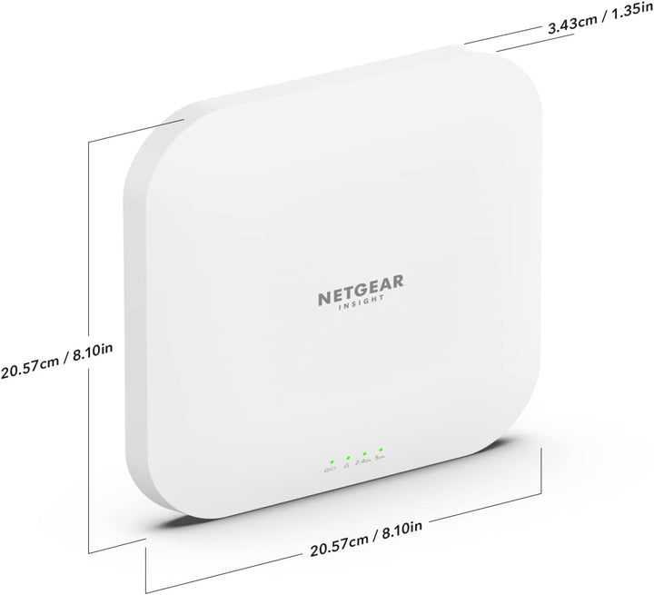 NETGEAR WAX620 WLAN Access Point PoE+ WiFi 6 (AX3600 Speed Dual-Band, WPA3, 802.11ax Mesh-fähig, 2.5