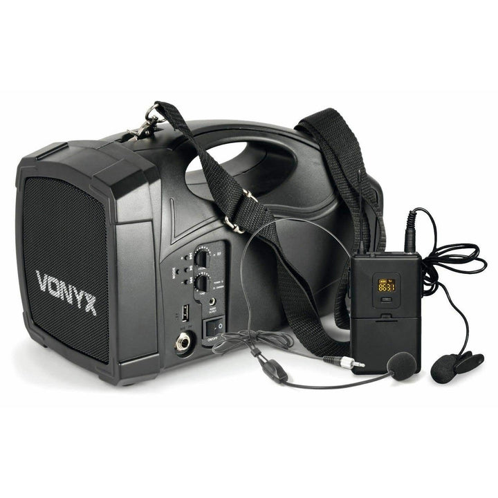 Vonyx ST012 tragbares PA Funk-System Body-Check-Mikro SMT USB BT MP3 12 Vdc Akku