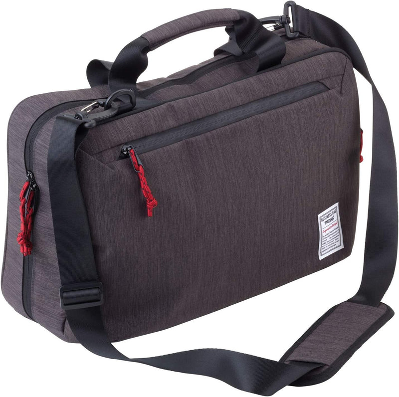 TROIKA Business Briefcase XXL Aktentasche aus Polyester in der Farbe Grau-Schwarz, Masse: 42cm x 28c