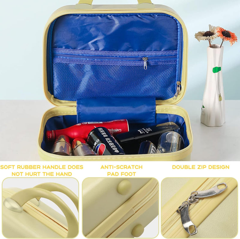 Balakaka Kosmetikkoffer Wasserdicht Schminktasche Leichter Handgepäck Beauty Case mit Handgriff und