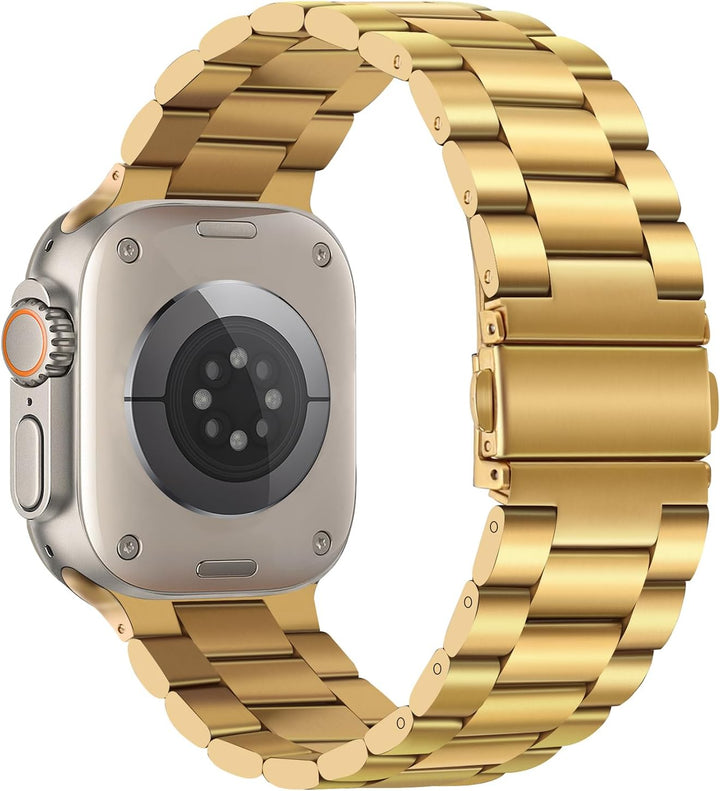 Tasikar Armband Kompatibel mit Apple Watch Ultra Armband 49mm Prämie Edelstahl Metall Ersatz Armband
