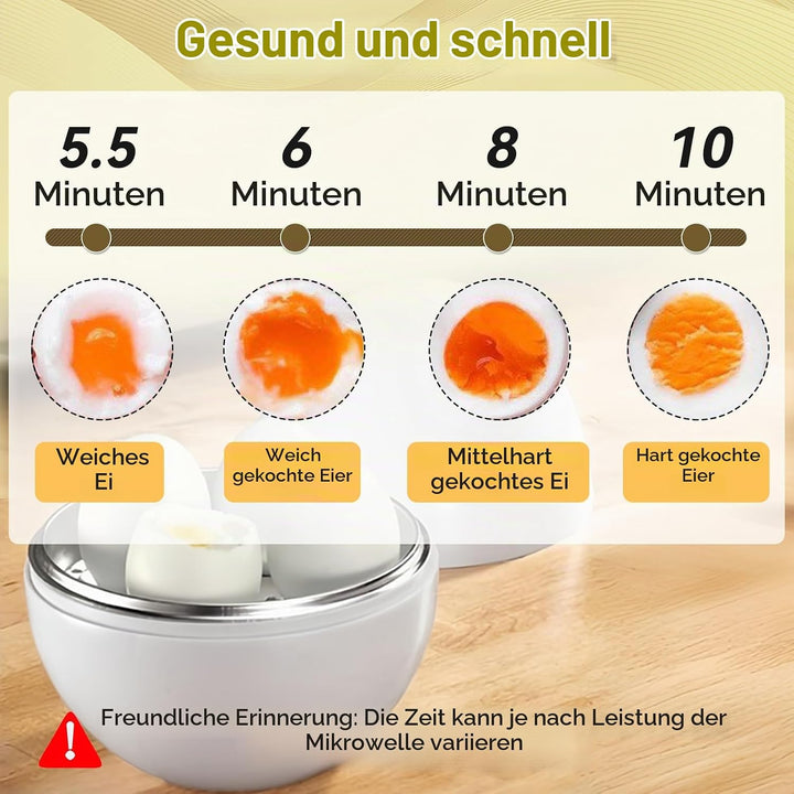 Eierkocher, Elektrischer Eierkocher Für Hartgekochte Eier, Kapazität Für 4 Eier, Kompaktes Design, A