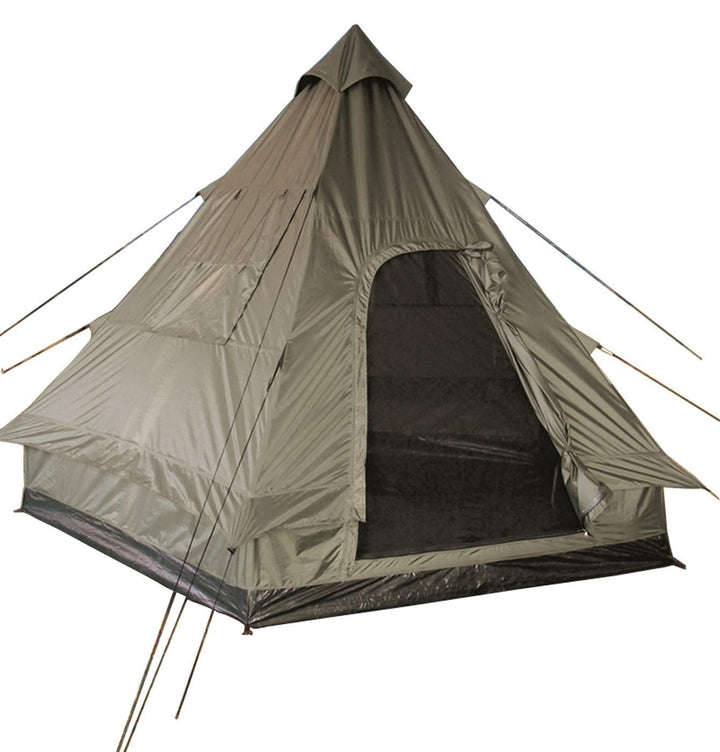 Mil-Tec 4 Personen Pyramidenzelt Tipi Mehrfarbig, Mehrfarbig