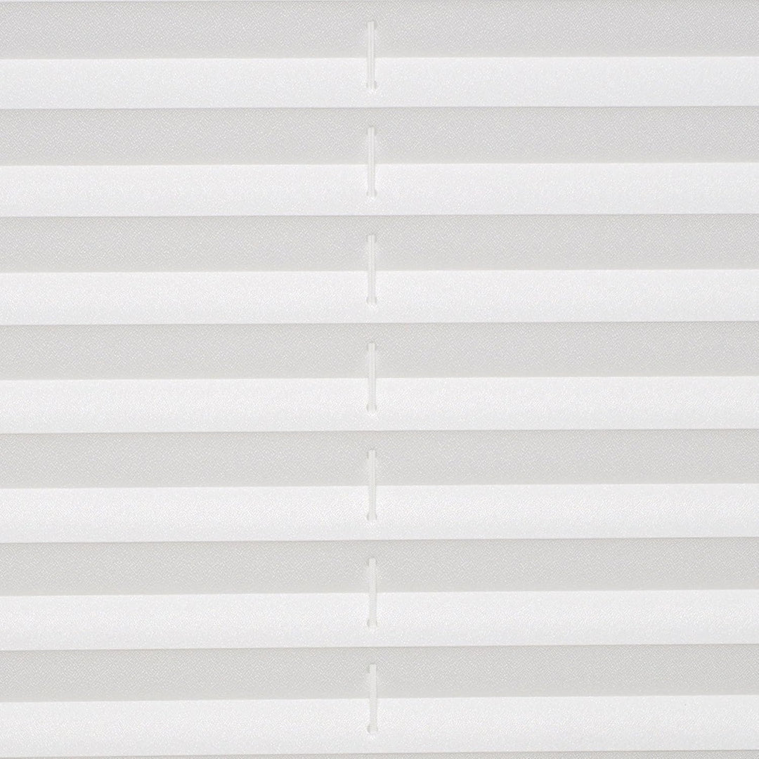 Liedeco® Plissee verspannt mit Klemmträger; 75 x 130 cm weiss (BxH); lichtdurchlässig blickdicht stu