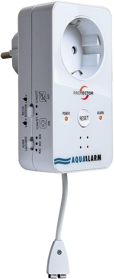 Protector Wasseralarm WA-5 Wassermelder mit externem Sensor netzbetrieben