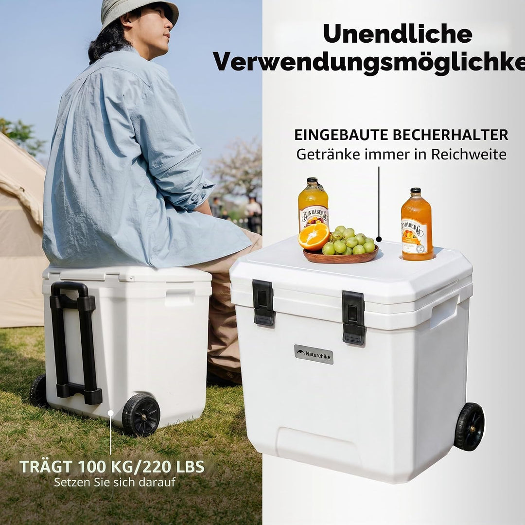 Naturehike Kühlbox 17 Liter/24 Liter/36 Liter Thermobox hochwertige PU Isolierbox 48 Std. Kühlleistu