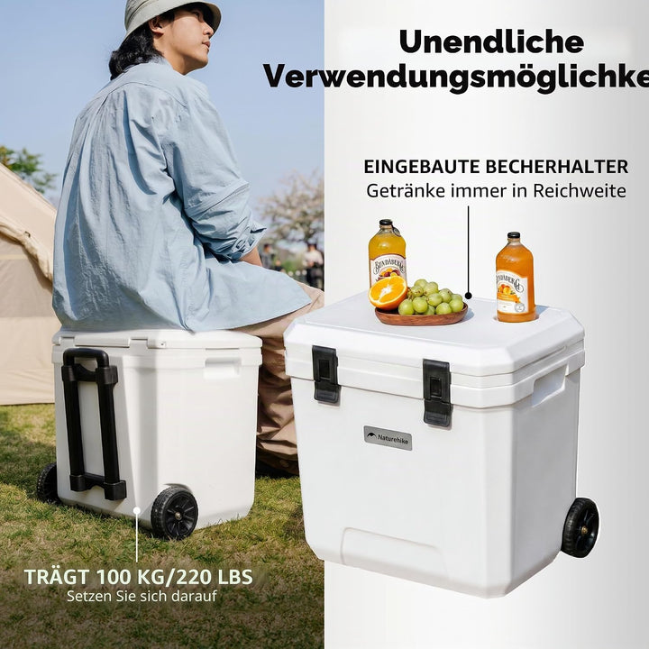 Naturehike Kühlbox 17 Liter/24 Liter/36 Liter Thermobox hochwertige PU Isolierbox 48 Std. Kühlleistu