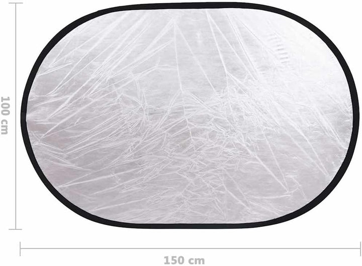 Fotostudio-Set mit Beleuchtung, Hintergrund und Reflektor für professionelle Porträt- und Produktfot