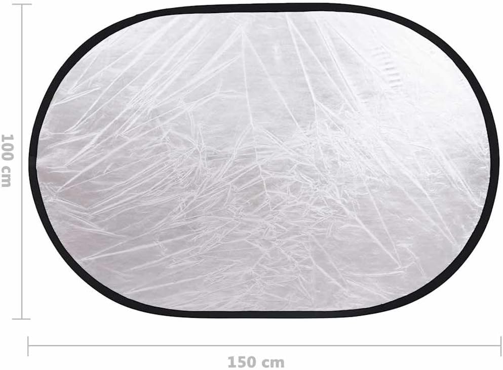 Fotostudio-Set mit Beleuchtung, Hintergrund und Reflektor für professionelle Porträt- und Produktfot