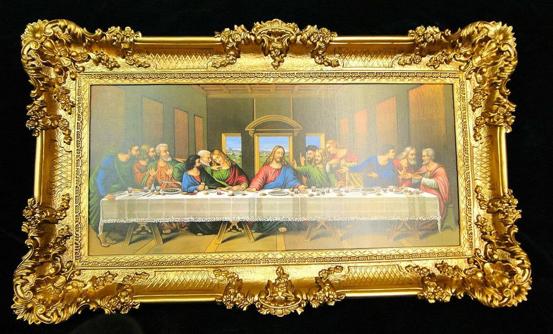 Das Letzte Abendmahl von Leonardo Da Vinci Jesus Christus 96x57 Jesus Christus Religiöses Wandbild A