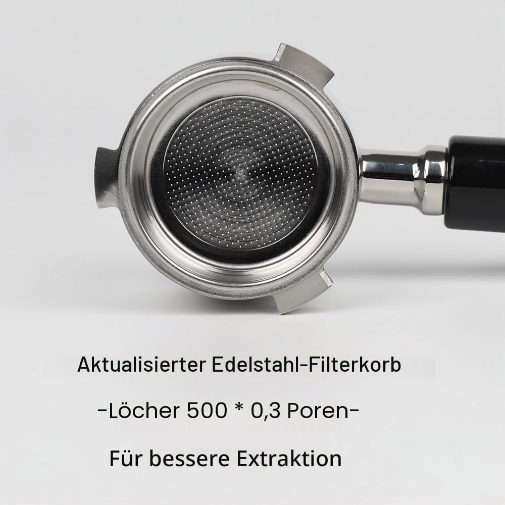 CAPFEI Bodenloser Siebträger 51mm für Delonghi La Specialista EC9335/9665/9155/9355