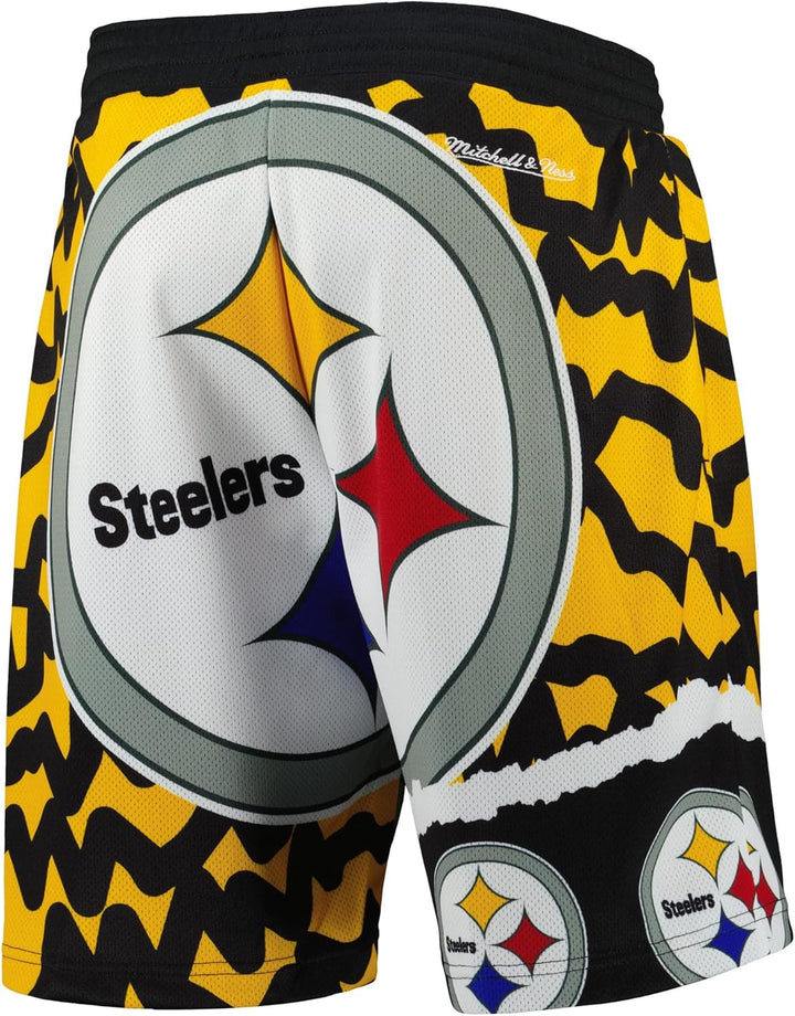 Mitchell & Ness M&N Pittsburgh Steelers JUMBOTRON Basketball Shorts M Multi, M Multi