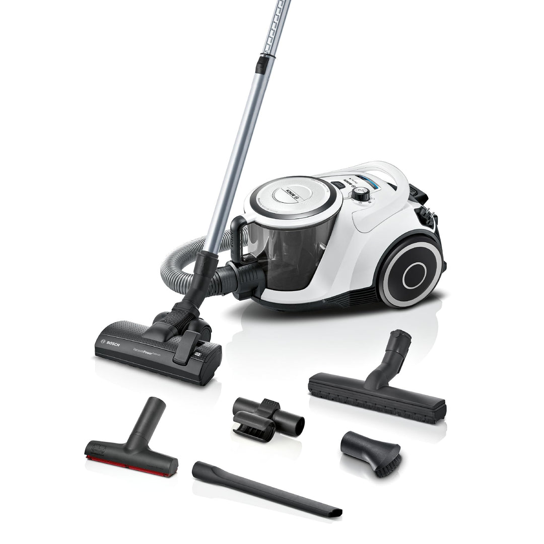 Bosch Staubsauger beutellos Serie 6 BGC41XALL, Bodenstaubsauger, ideal für Allergiker, Hygiene-Filte