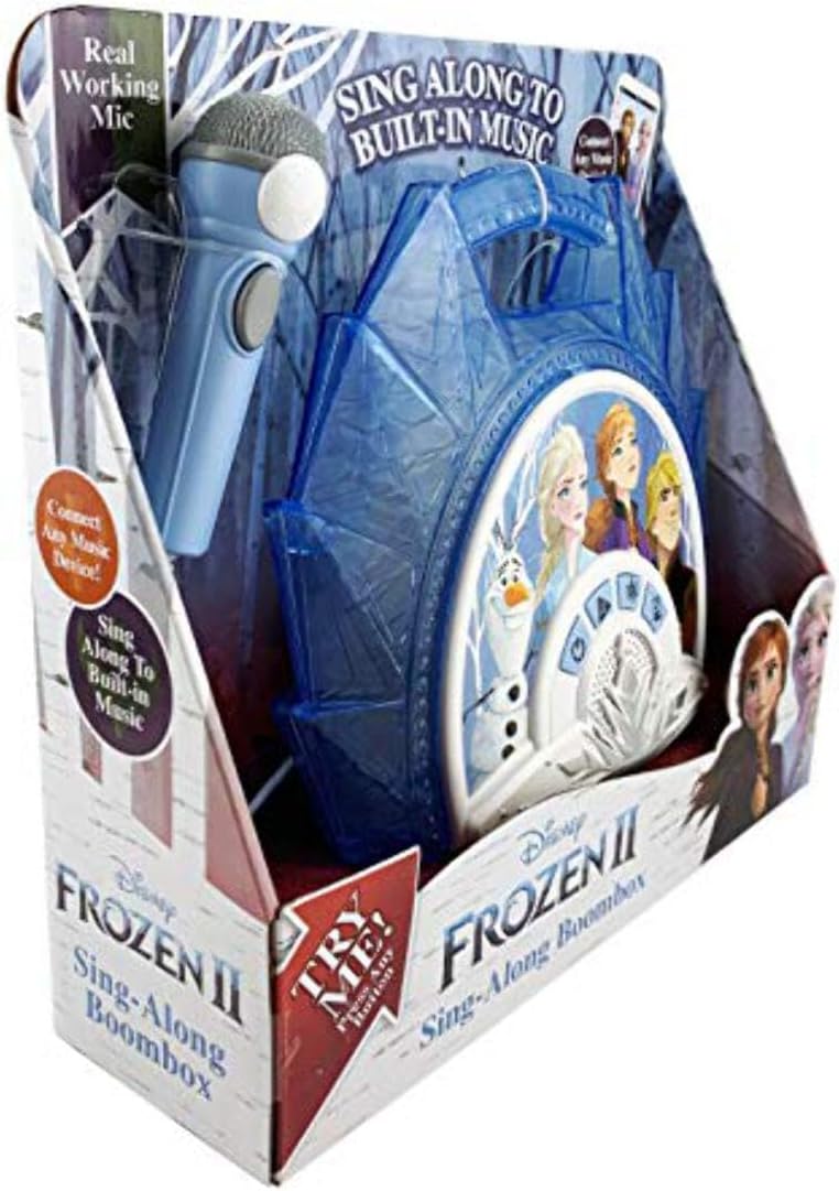Disney Eiskönigin 2 / Frozen 2 Karaoke Maschine mit Mikrofon für Kinder - eKids FR-115V2
