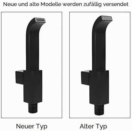 Mattschwarzer Messing-Badarmatur, G1/2 Wandwaschbecken Waschbecken Wasserhahn Kaltwasserhahn