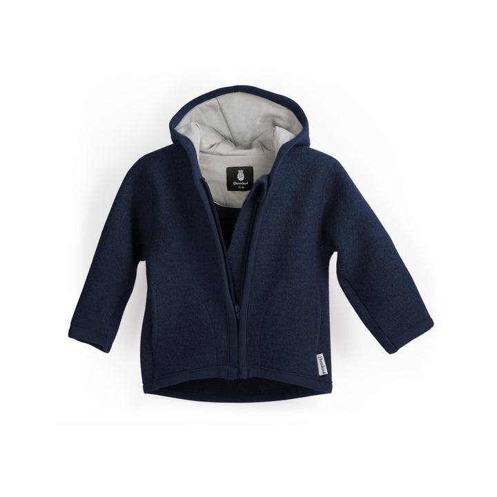 Ehrenkind® Walkjacke Gr. 134/140 | Jacke für Kinder aus Merino Schurwolle mit Reissverschluss | Walk