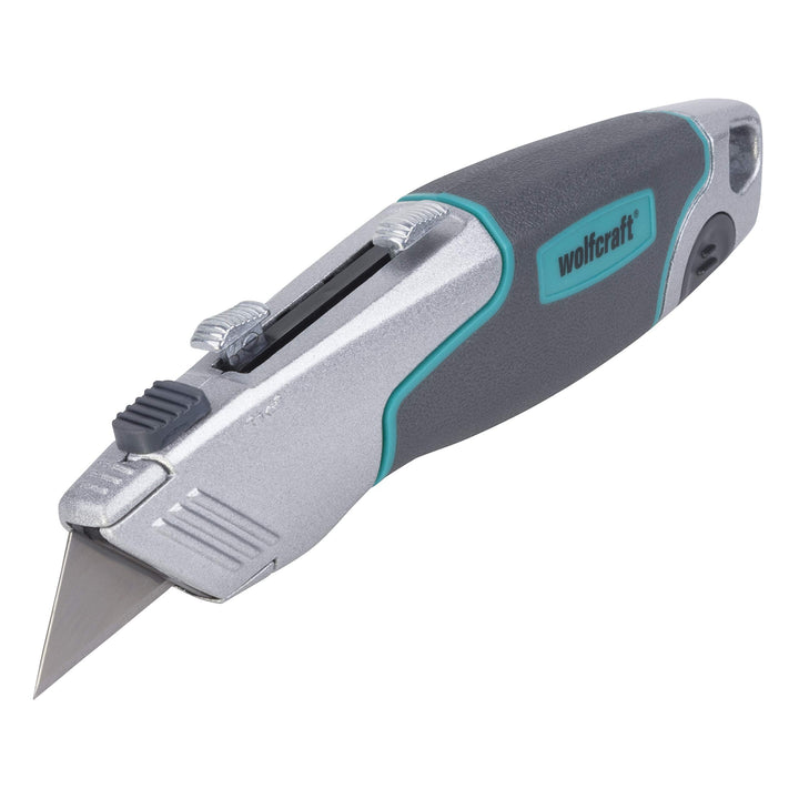 wolfcraft Profi-Dualklingen-Messer I 4200000 I Zum Schneiden von festen Materialien mit Trapez- oder
