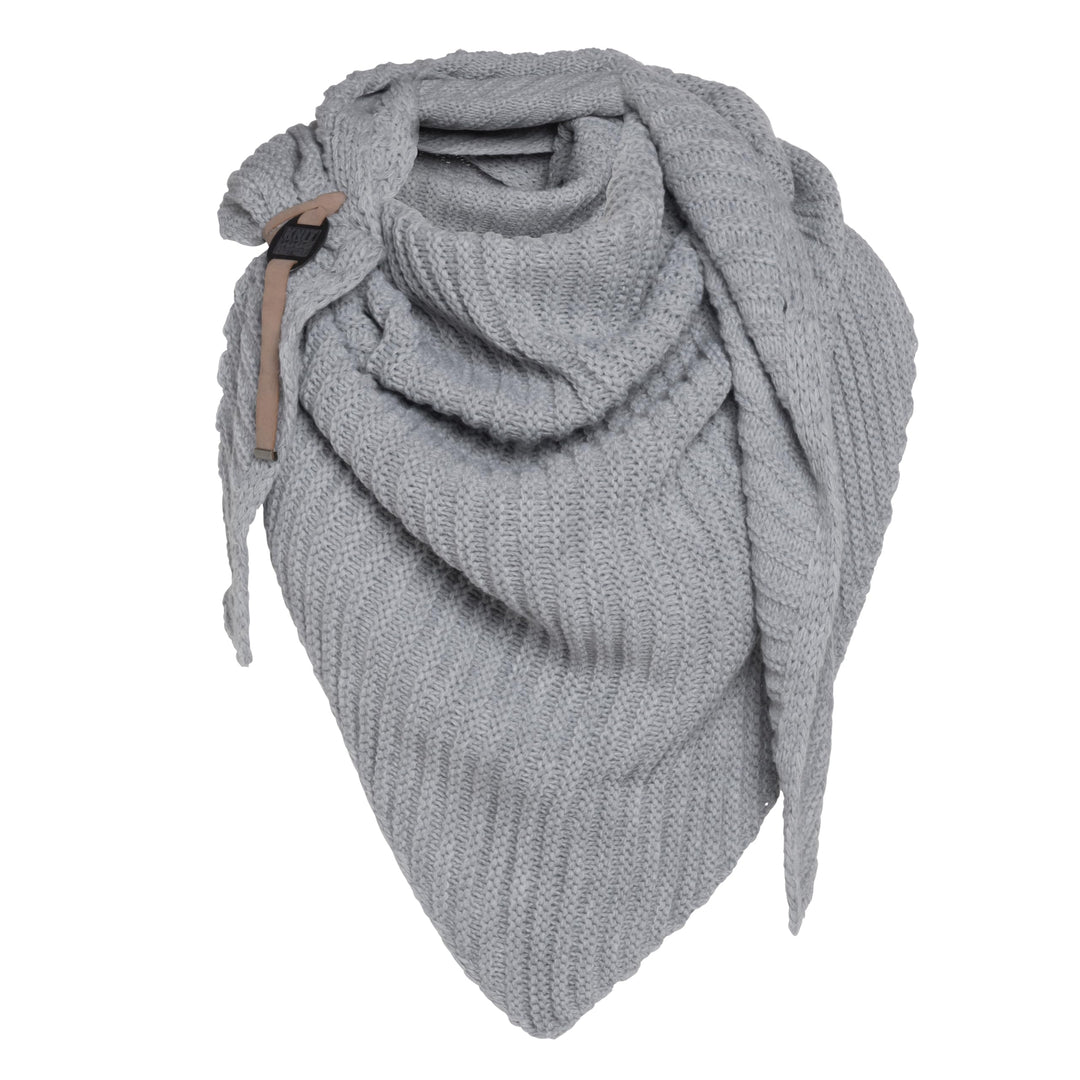 KNIT FACTORY - Demy Dreiecksschal - Damen Strickschal mit Wolle - Winterschal - Herbst & Winter Esse