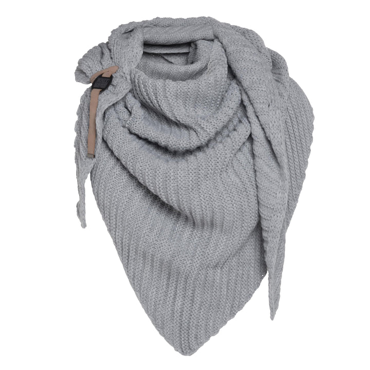 KNIT FACTORY - Demy Dreiecksschal - Damen Strickschal mit Wolle - Winterschal - Herbst & Winter Esse