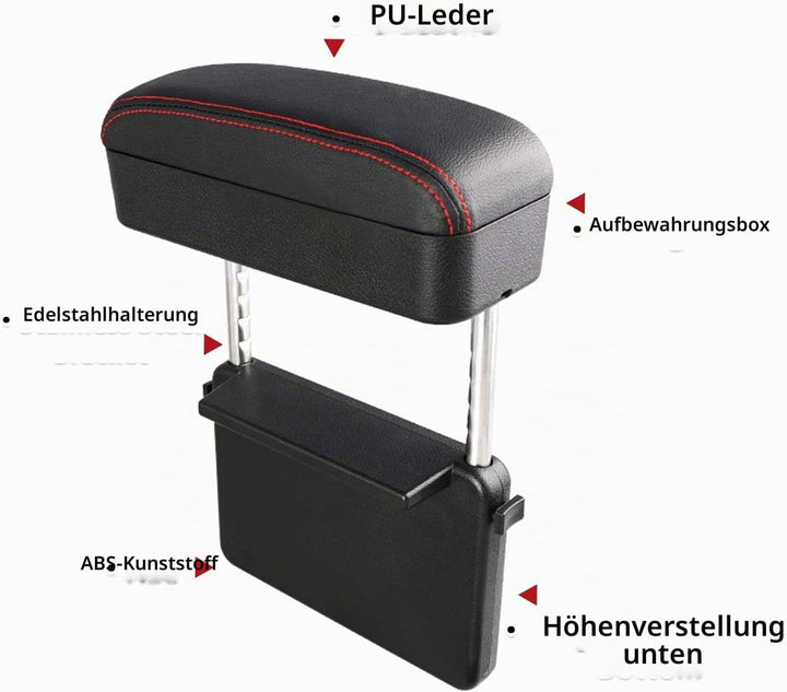 SHAOHAO Universal Armrest Extender, Armlehnenpolster Ellenbogenstütze Organizer, Adjustable Height C
