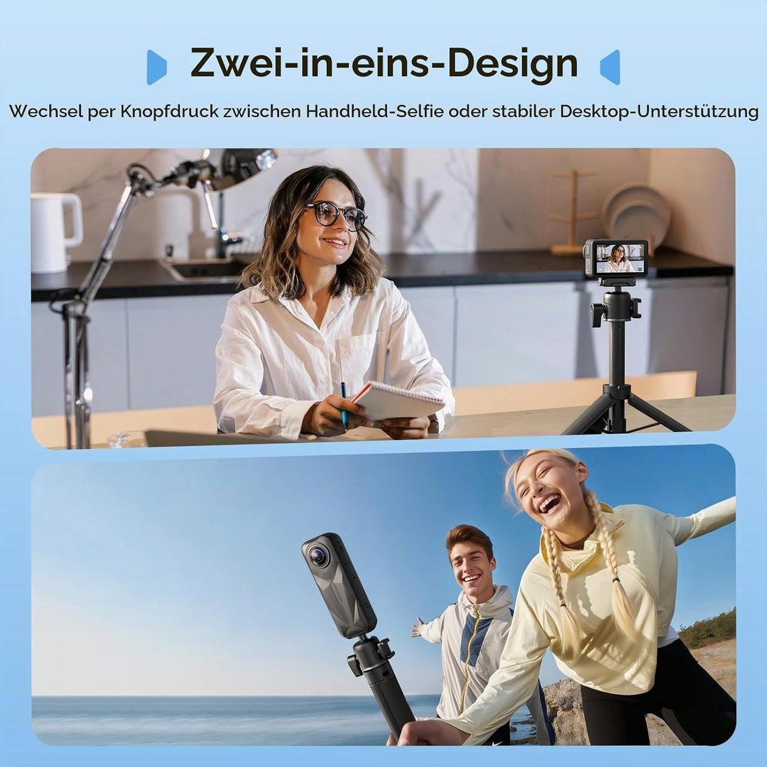 SMALLRIG Action-Kamera-Selfie-Stick-Stativ, 2-in-1-Teleskop-Design, passend für DJI Action 5 Pro/4/3