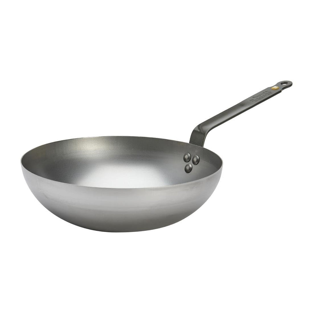 DE BUYER Wokpfanne aus Eisen, Durchmesser 28 cm