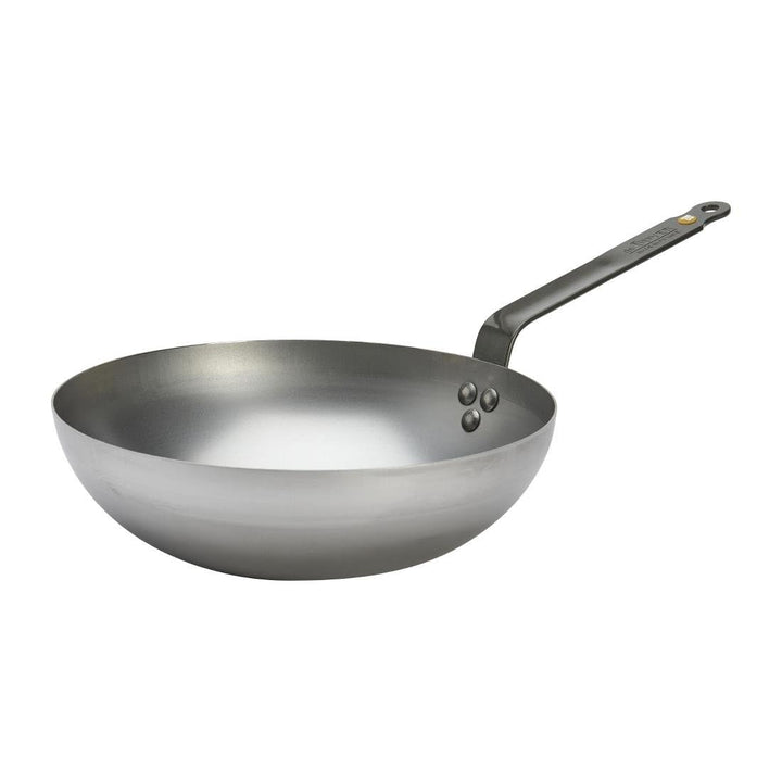 DE BUYER Wokpfanne aus Eisen, Durchmesser 28 cm