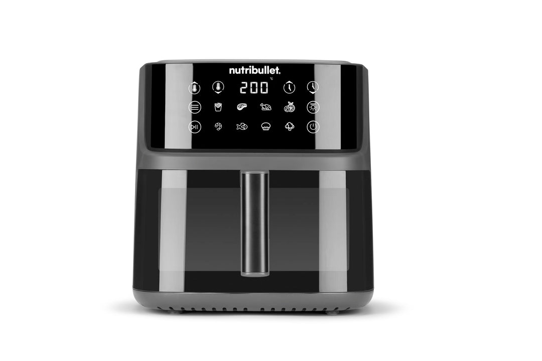 nutribullet Crisplite Vision NBA0811DG, Heissluftfritteuse mit 8L Kapazität, 80-200° Temperaturberei
